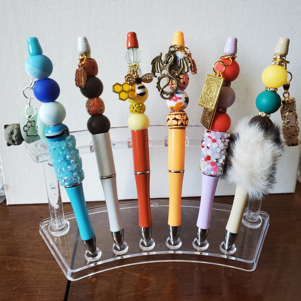 Hand Crafted Beaded & Charmed Pens